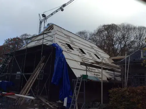 Timmeren kapconstructie